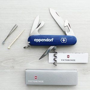 Exclusive Victorinox Spartan Eppendorf Blue Swiss Army Multitool Knife 6 Tools